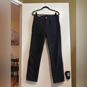 GAP 90s Straight High Rise Black Jeans 10 / 30